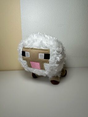 Minecraft Plush White Baby Sheep Stuffed Animal Character Toy 6" (retired)